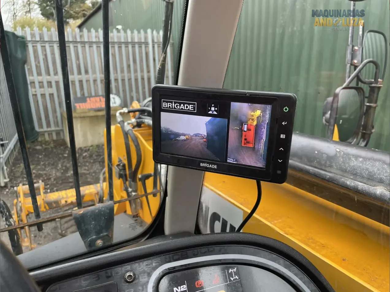 2019 JCB 535-95 telehandler with 3.5-ton lift capacity, 9.5-meter reach, and EcoMAX engine for high-reach construction and industrial applications.