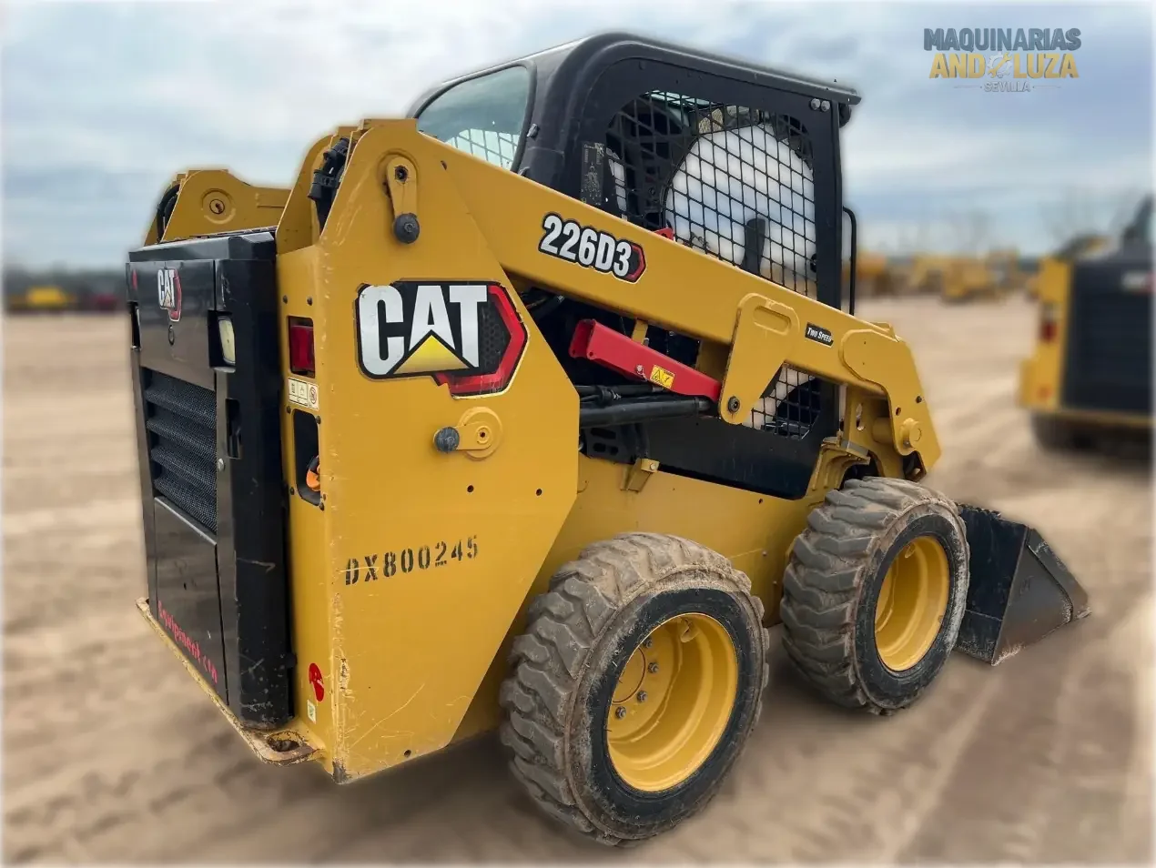 2021 Caterpillar 226D3 skid steer loader with radial lift design, redesigned cab for comfort, and Smart technology for high-performance grading and loading.