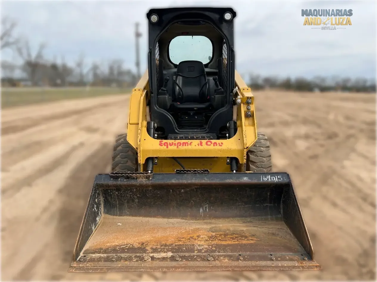 2021 Caterpillar 226D3 skid steer loader with radial lift design, redesigned cab for comfort, and Smart technology for high-performance grading and loading.