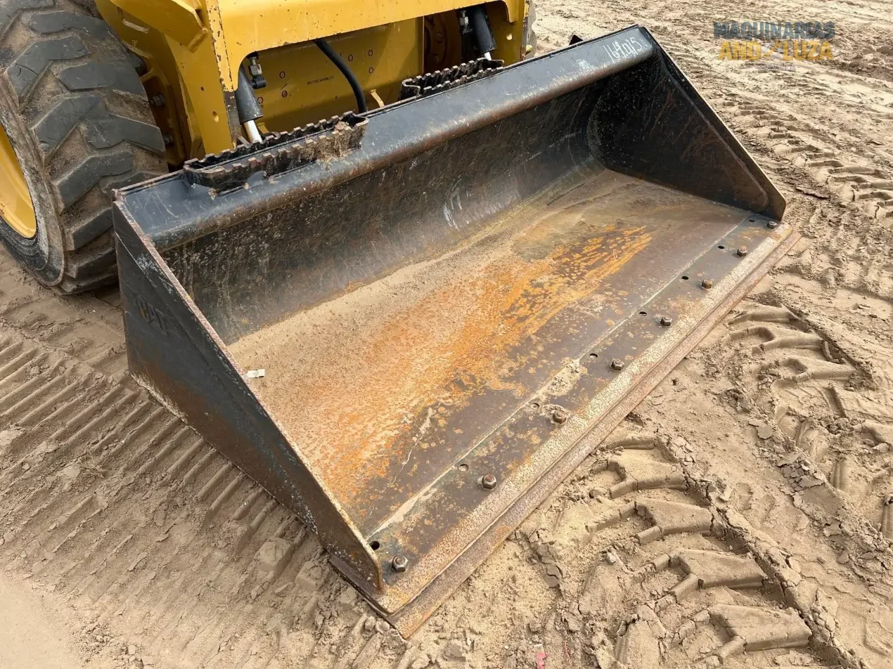 2021 Caterpillar 226D3 skid steer loader with radial lift design, redesigned cab for comfort, and Smart technology for high-performance grading and loading.