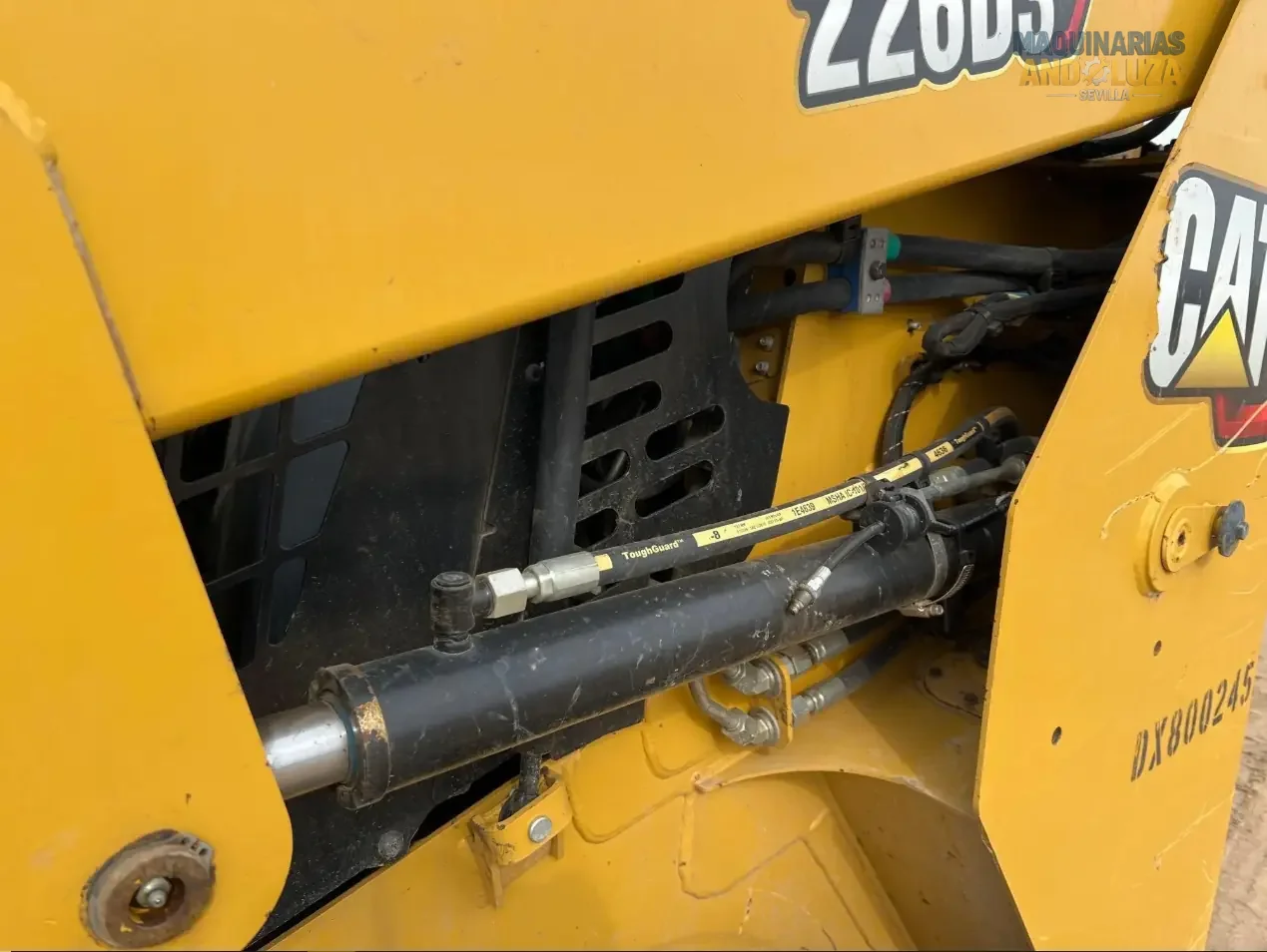 2021 Caterpillar 226D3 skid steer loader with radial lift design, redesigned cab for comfort, and Smart technology for high-performance grading and loading.