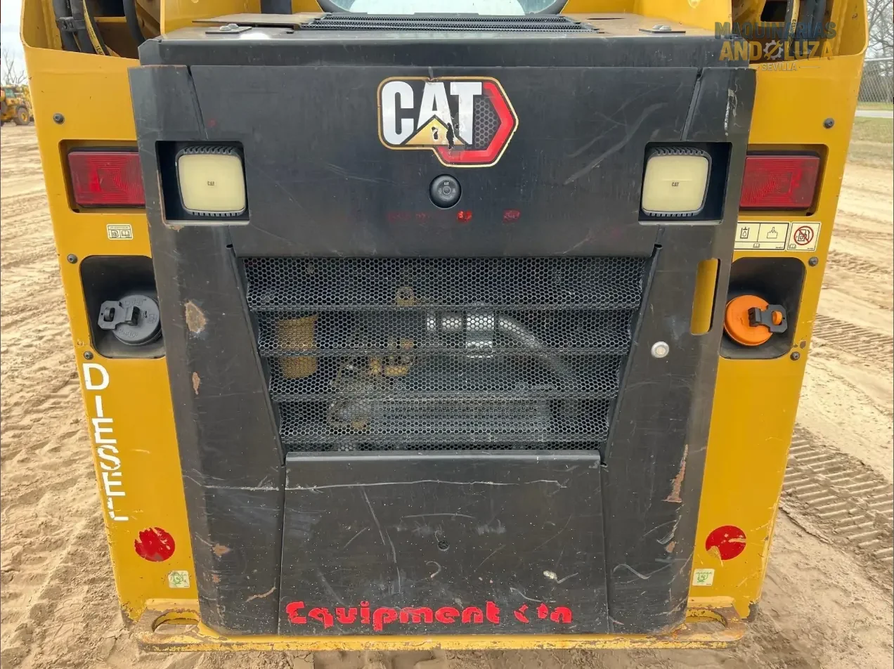 2021 Caterpillar 226D3 skid steer loader with radial lift design, redesigned cab for comfort, and Smart technology for high-performance grading and loading.