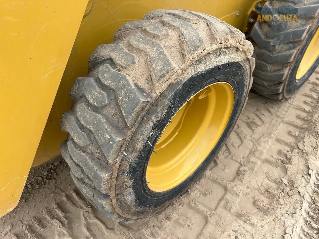 2021 Caterpillar 226D3 skid steer loader with radial lift design, redesigned cab for comfort, and Smart technology for high-performance grading and loading.