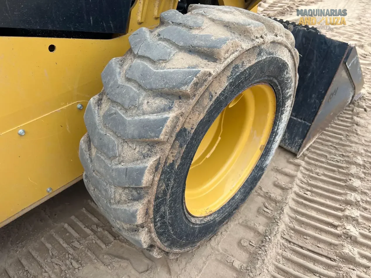 2021 Caterpillar 226D3 skid steer loader with radial lift design, redesigned cab for comfort, and Smart technology for high-performance grading and loading.