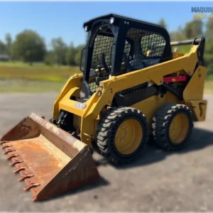 2021 Caterpillar 242D3 skid steer loader with vertical lift design, high-flow hydraulics, and advanced cab technology for heavy-duty loading and site preparation.